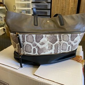 Vince Camuto Leather Snake Tote